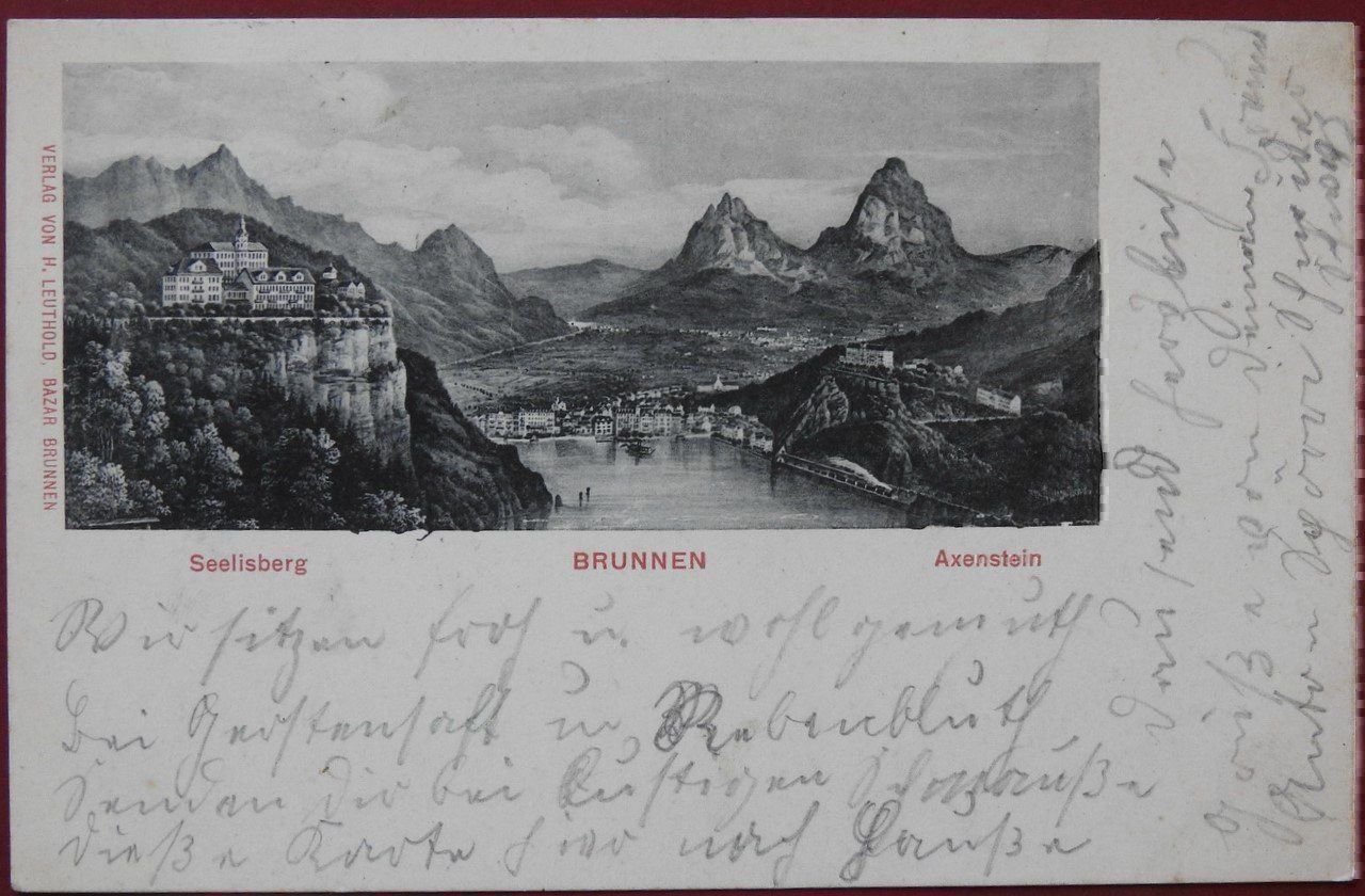Cartoline postali: AK Seelisber Brunnen Axenstein – Usato da Rain venduto da 999-800-K