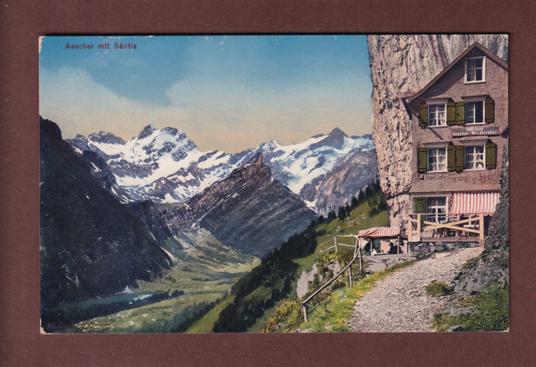 Ansichtskarten: AESCHER mit Säntis – Gebraucht aus Pully von nicecards-shop