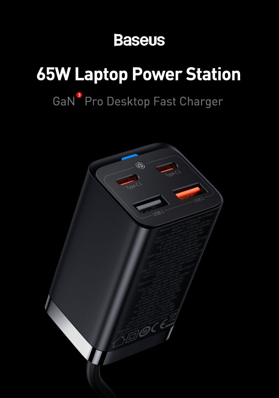 Ladegeräte: chargeur rapide 65 watt Schnellladegerät 65 Watt – Neu und originalverpackt aus Delémont von abonprix