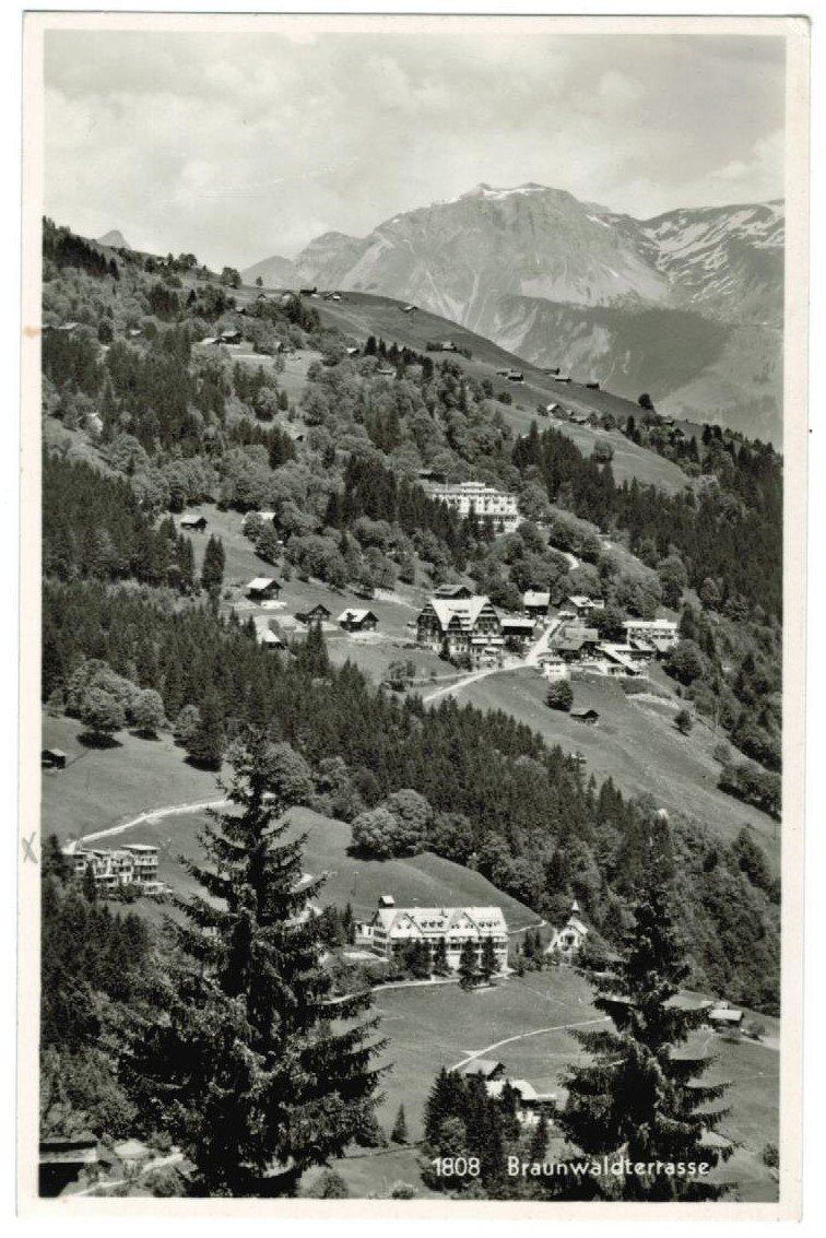 Cartoline postali: AK Braunwaldterrasse 1936 – Usato da Zürich venduto da Tolima194