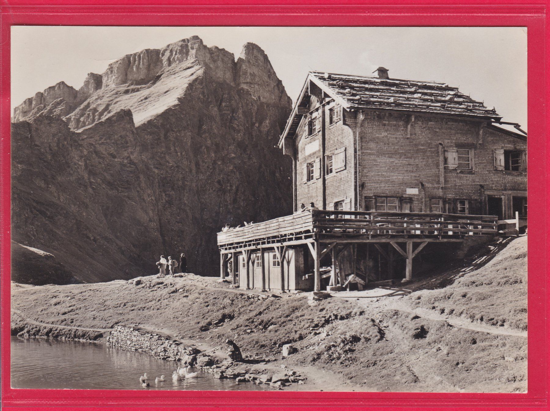 Ansichtskarten: JOCHHÜTTE 2222m MIT GRAUSTOCK 2661m – Gebraucht aus Oberrieden von Gebirgsstelze