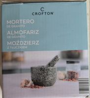 Mörser mit Stössel Crofton aus Granit neu in OVP