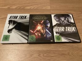 DVD 3 Stk Star Wars Star Trek