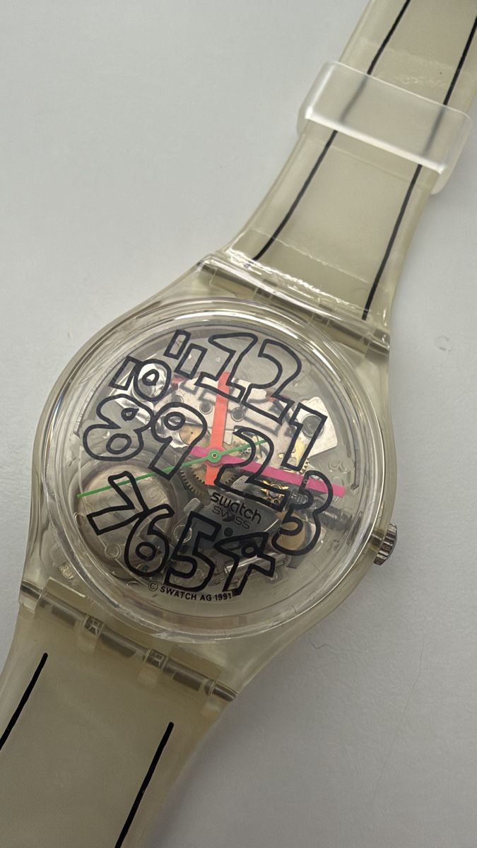 Swatch Orologi: Swatch Scribble von 1993, GZ 124 – Nuovo (secondo la descrizione) da Glattfelden venduto da Neu123neu