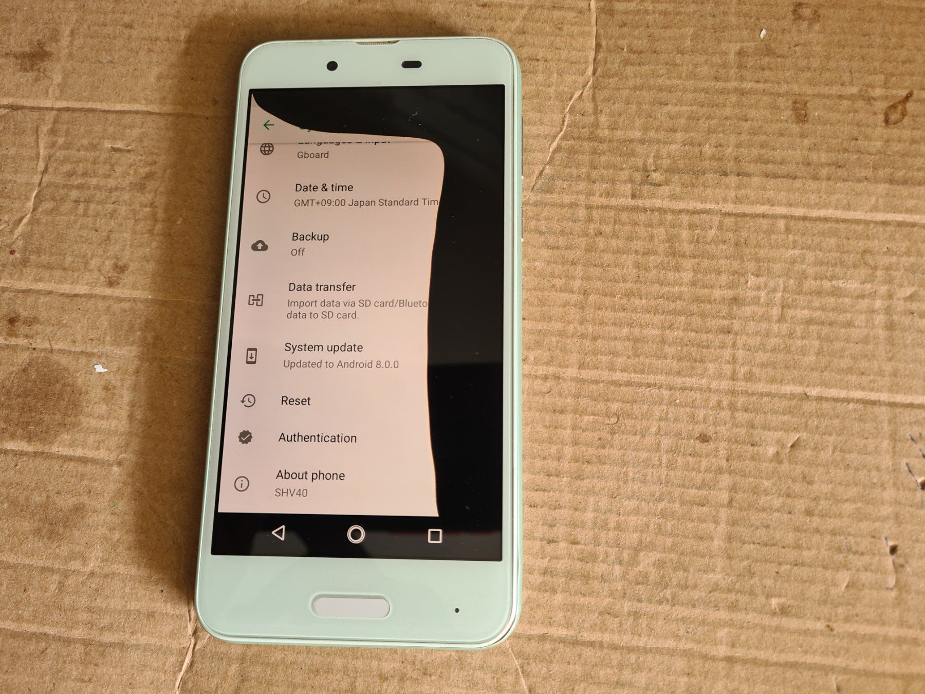 Sharp Telefoni cellulari / Smartphones: Android Handy ohne Sperre Lock:Sharp Aquos SHV40 Display def – Difettoso da Winterthur venduto da Opusco 4