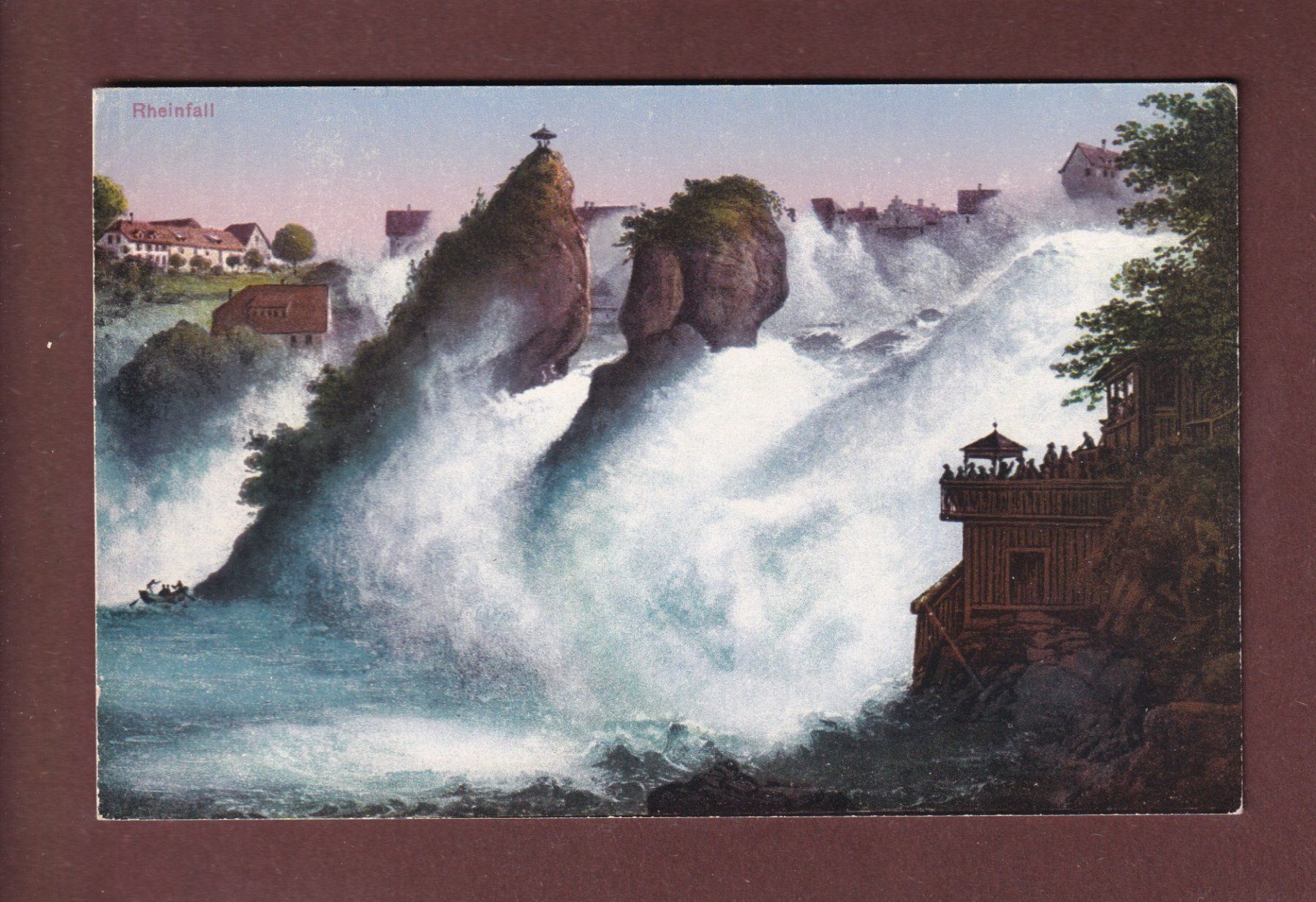 Cartoline postali: RHEINFALL - Fischetz – Usato da Pully venduto da nicecards-shop