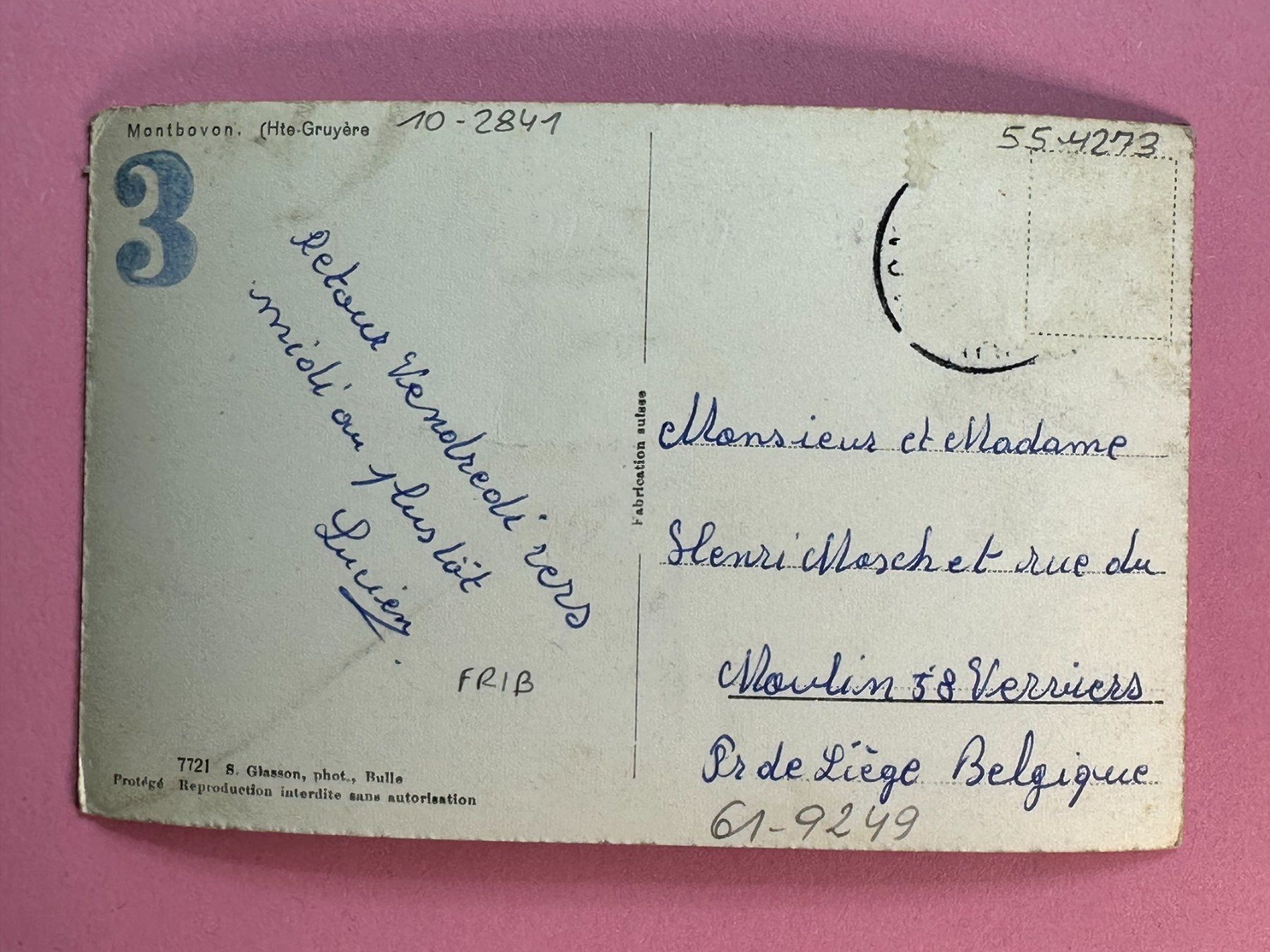 Cartes postales: Montbovon - Hte-Gruyère – D'occasion à Steg VS par _vinci_ 1