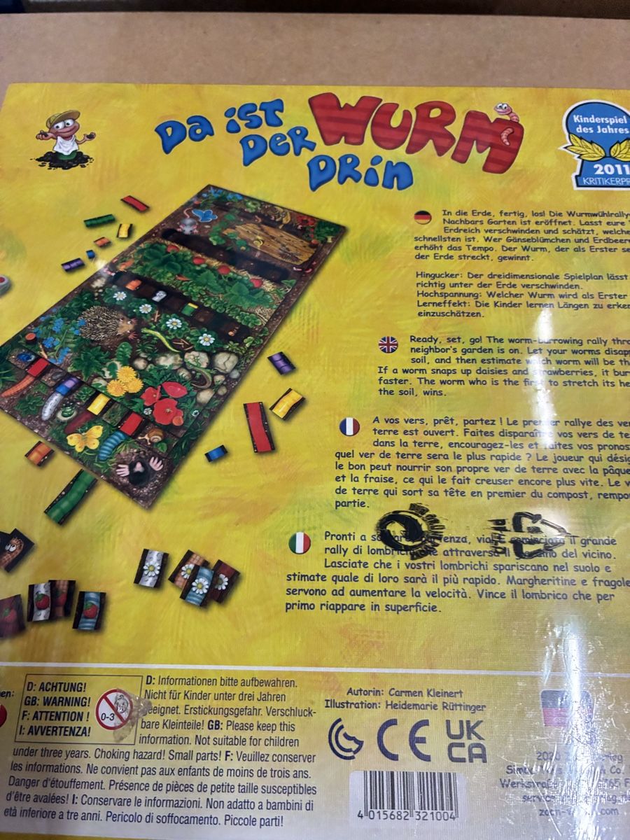 Spiele: Da ist der Wurm drin Spiel – Neu und originalverpackt aus Hondrich von sigmaster 1