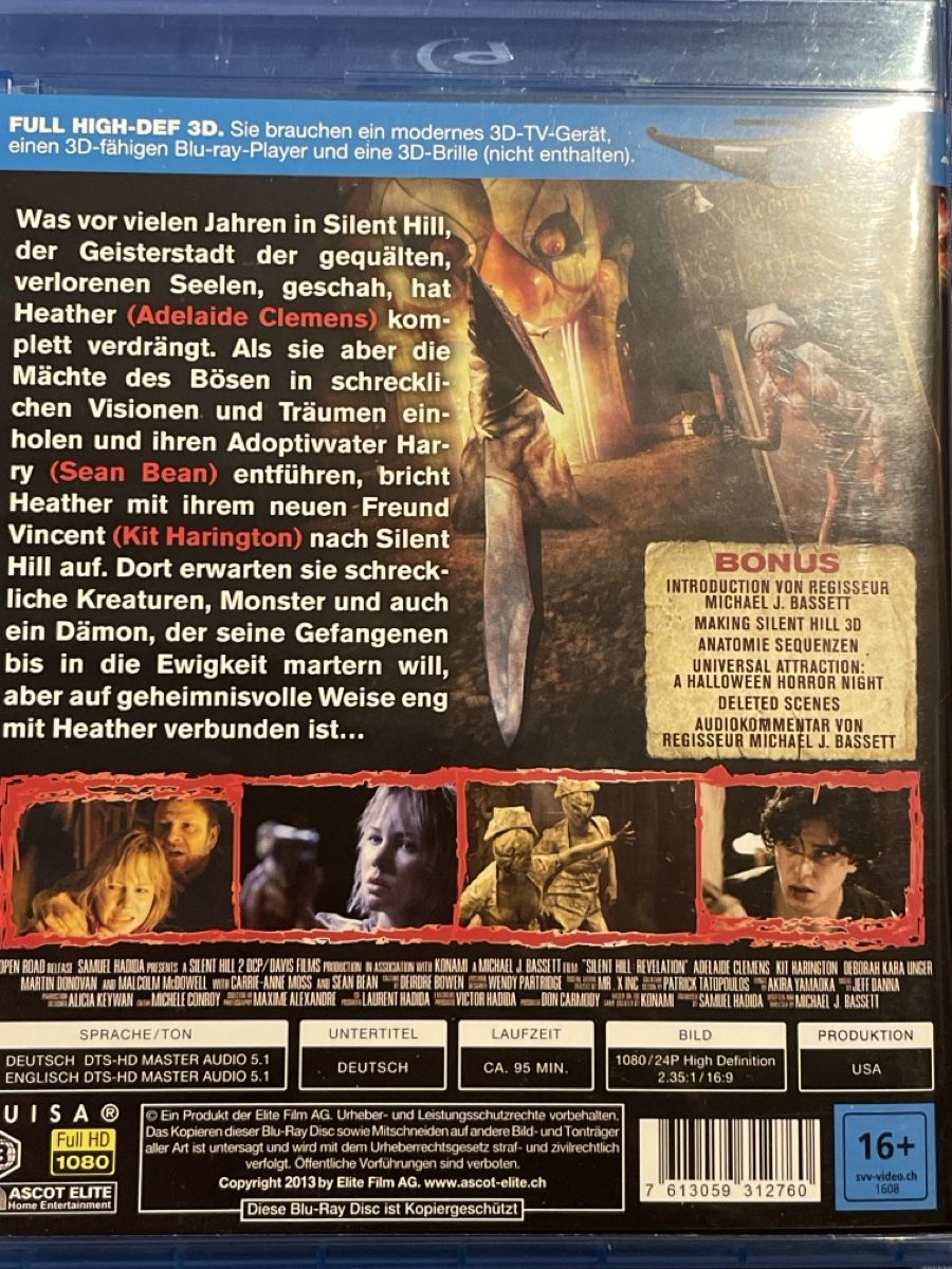 Tutti i DVDs: Silent Hill : Revelation 3D (2012) – Usato da Waldenburg venduto da Gonzo8 1
