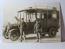 Das erste Postauto Linie Gams - Grabs - Buchs um 1919