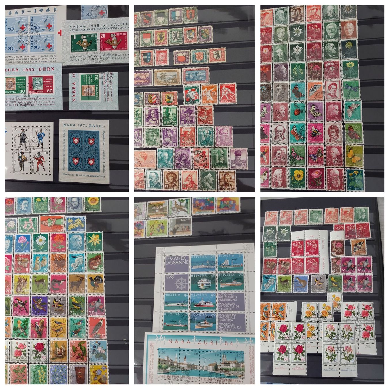 Alle Briefmarken: 4 Stk. CH Briefmarken-/Dublettenalben – Gebraucht aus Münchwilen AG von Nesar 3