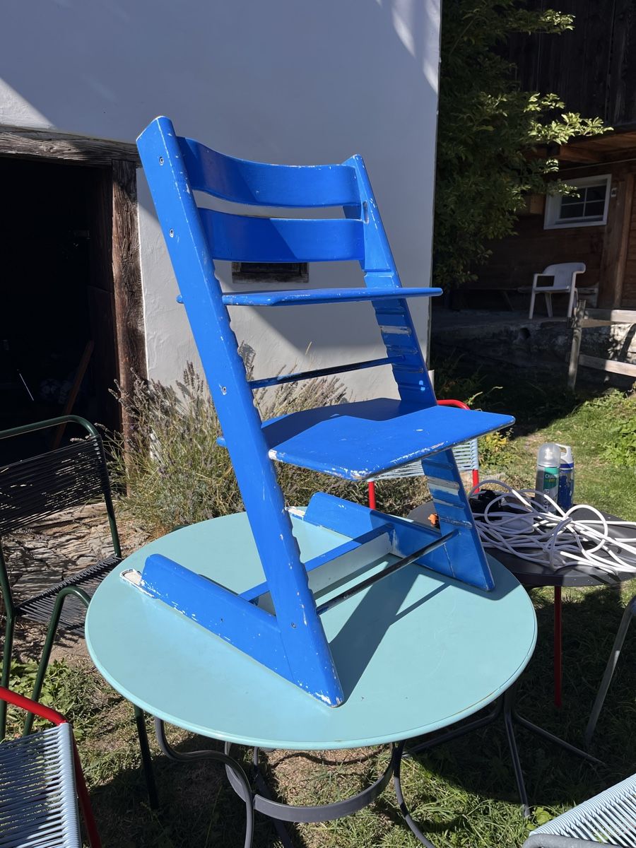 Stokke Hochstühle: Tripp Trapp in blau – Gebraucht aus Cumbel von Langwiesler8 2