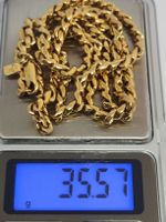 JL vergokdete Goldkette, 35.5 Gramm, 54 cm Länge