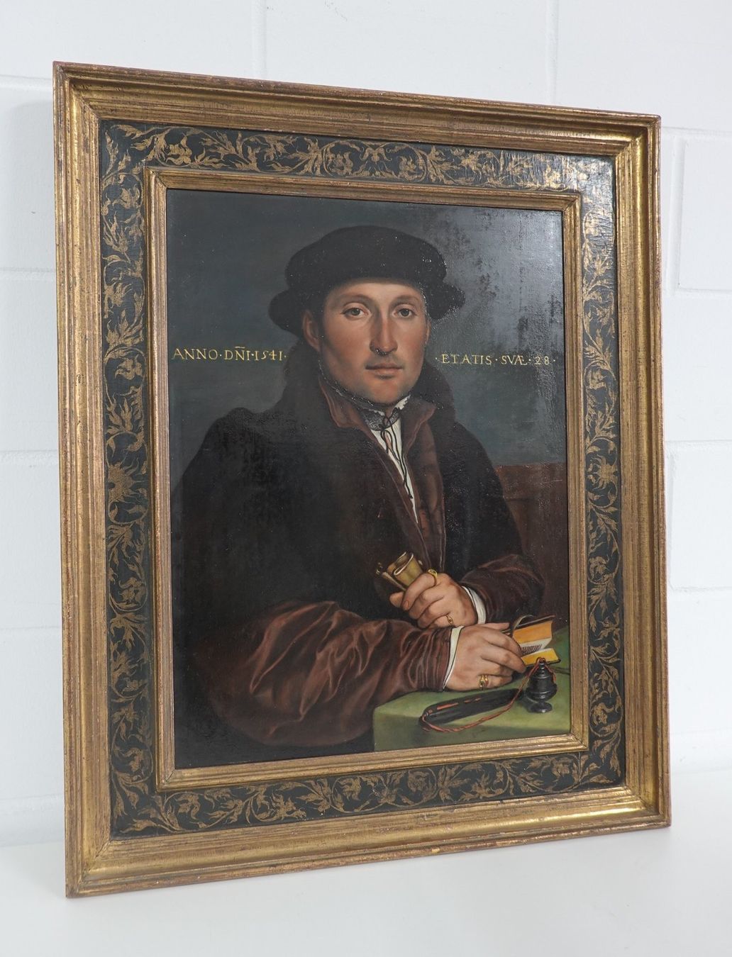 Dipinti: Kunstkopie der junge Kaufmann nach Holbein – Usato da Volketswil venduto da brockipfannenstil 1