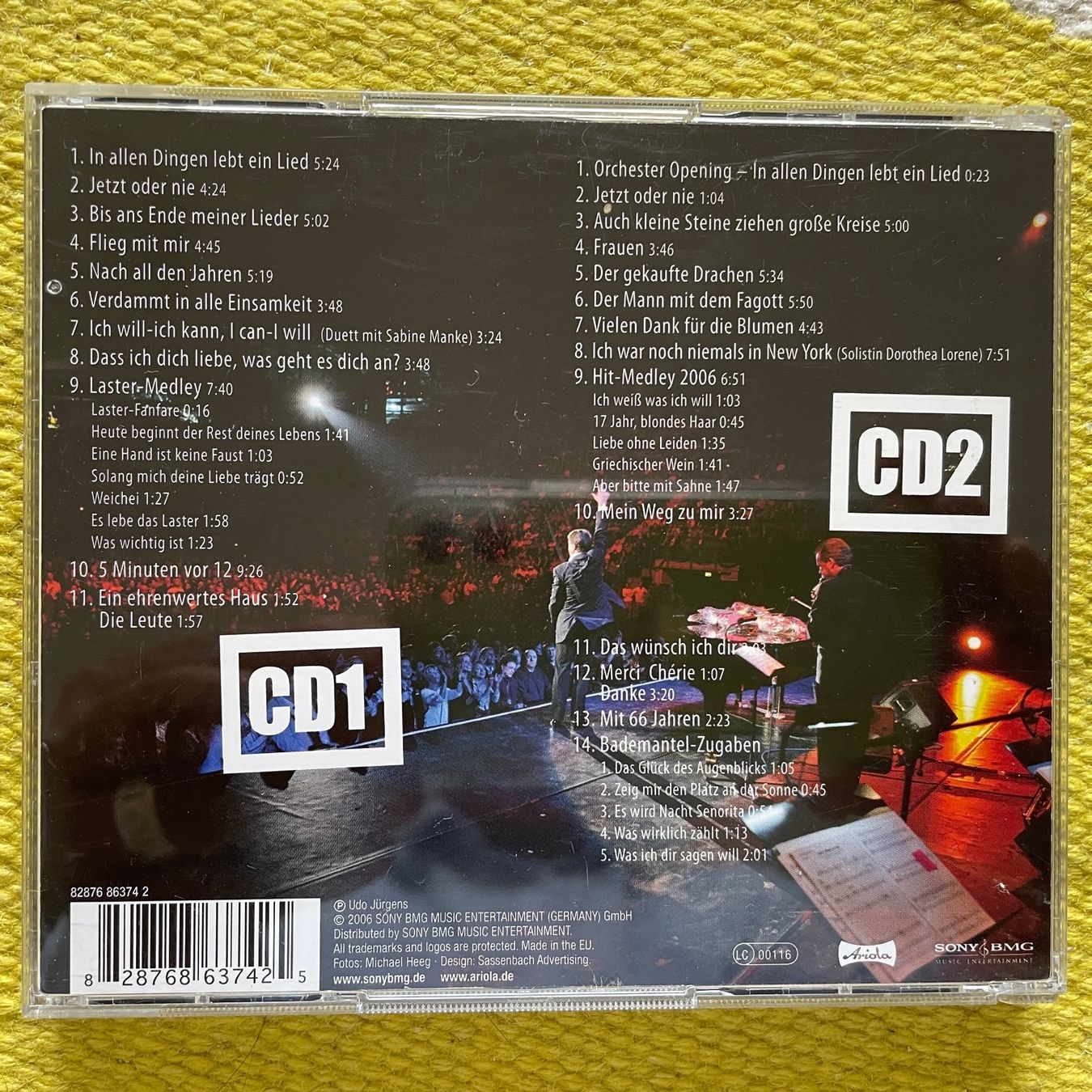 CDs: UDO JÜRGENS-2CD JETZT ODER NIE LIVE – Gebraucht aus Rorschacherberg von  1