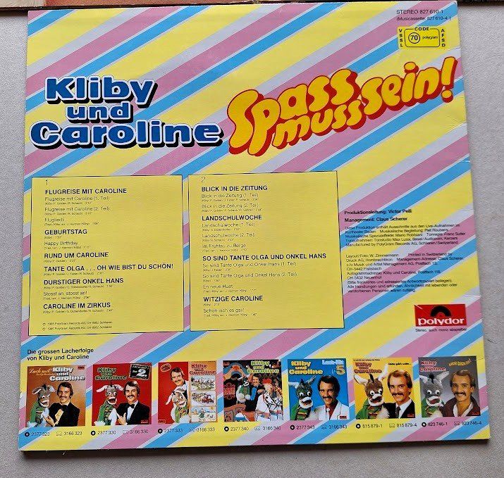 Dischi in vinile: 3 Langspielplatten von Klibi und Caroline – Usato da Alpnach Dorf venduto da MZ001 2