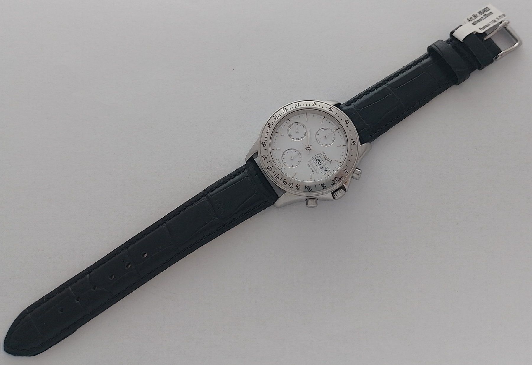 Longines Orologi: Longines Admiral 5-Star Chronograph Automatic (Ref L3.603.4) – Usato da Basel venduto da Givens_Watches 5