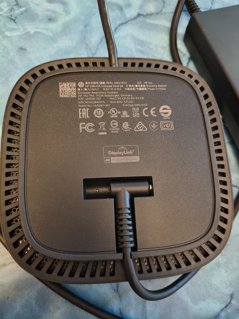 Hewlett Packard Docking station: HP USB-C Docking Station 120W used condition – Usato da Zürich venduto da TrainLine 3