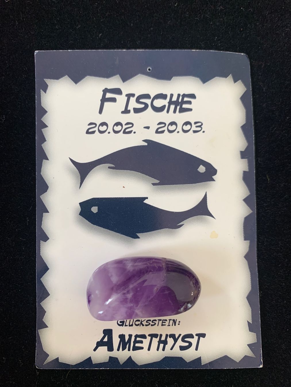 Edelsteine: Glücksstein AMETHYST Sternzeichen Fische – Neu (gemäss Beschreibung) aus Basel von fasnachtsoutlet1965
