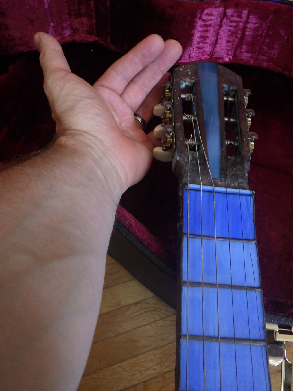 Strumenti musicali: Einzigartige Glas-Gitarre, Tiffany, 1:1 – Usato da Altstätten SG venduto da cla_c2f8 6