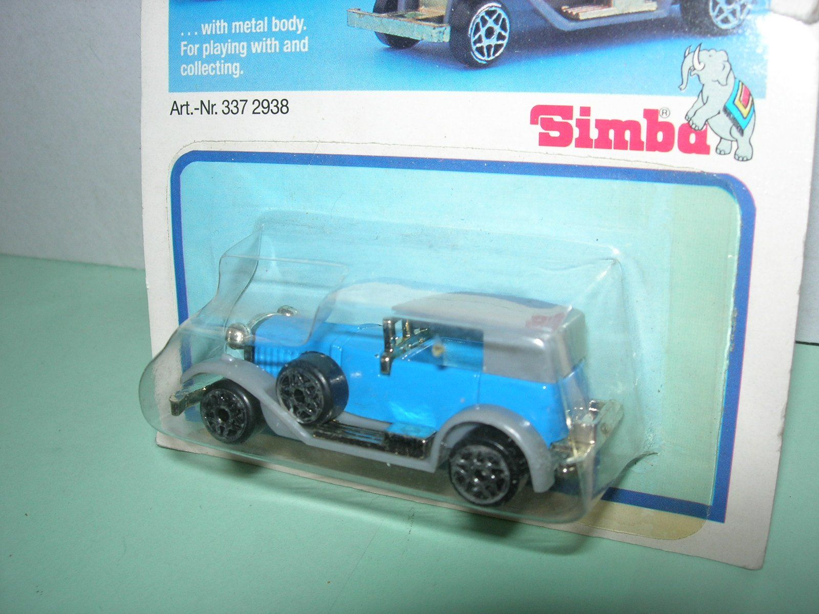 Modellini d'auto: Simba Oldtimer, Modellauto blau im OVP, Nr. 337 2938 – Nuovo e nell'imballaggio originale da Hornussen venduto da Corvette- 2