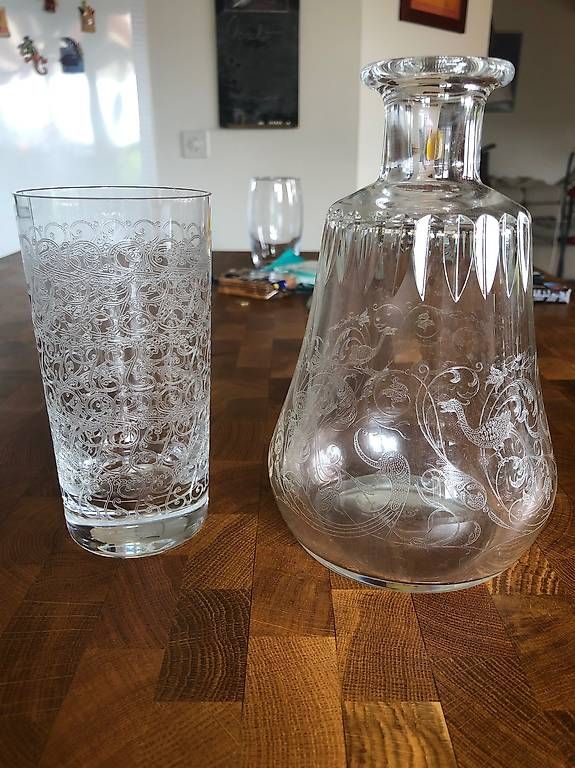 Caraffe: Verres + carafe cristal Baccarat – Usato da Pully venduto da derastignac 1