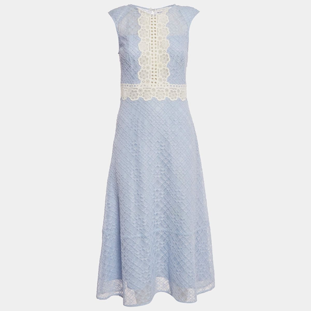 Sandro Vestiti: Sandro Spitzenkleid Hellblau, Grösse S-M, Neu mit Etikett – Nuovo e nell'imballaggio originale da Männedorf venduto da Sabrinas_Schrank