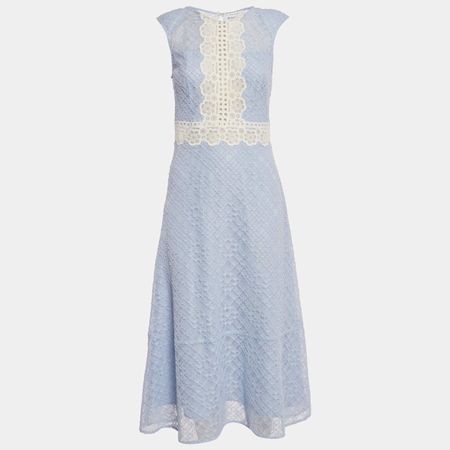 Sandro Spitzenkleid Hellblau, Grösse S-M, Neu mit Etikett