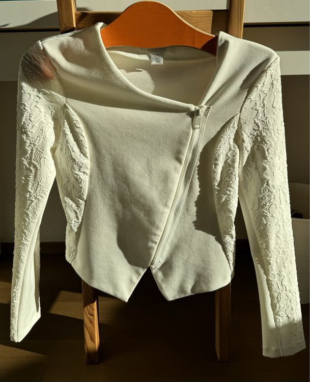 Weisser Blazer mit Muster | Kaufen auf Ricardo