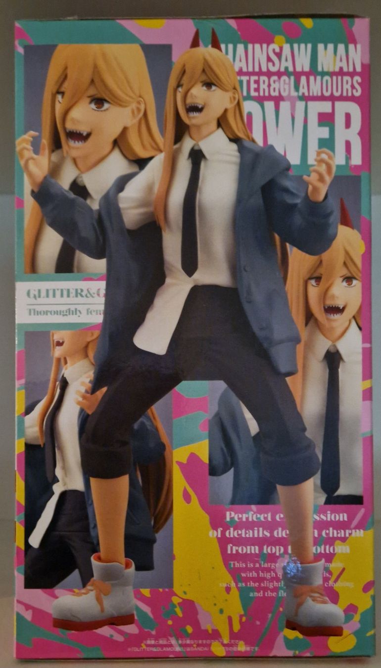 Bandai Statuette: Chainsaw Man Glitter & Glamours Power 23 cm – Nuovo e nell'imballaggio originale da St-Imier venduto da ATTAKSHOP 4