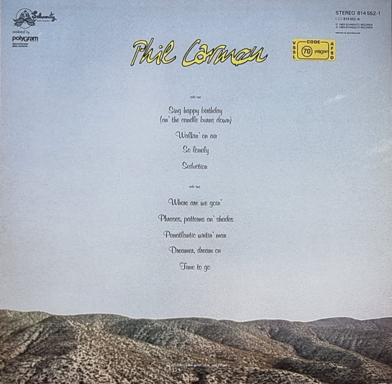 Schallplatten: LP Phil Carmen / Phrases  / SIGNIERT – Gebraucht aus Oetwil am See von fineli2 2