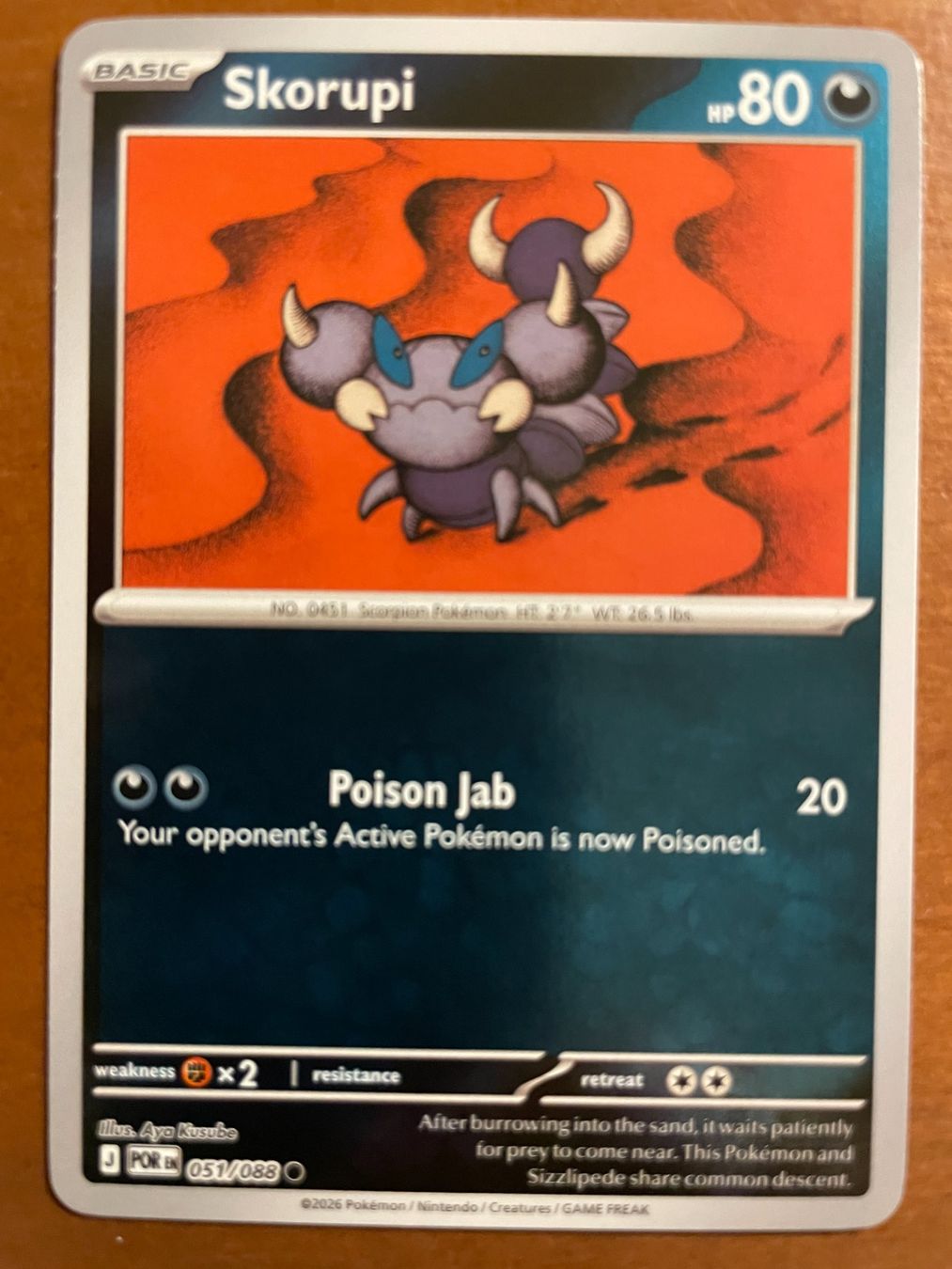 Pokémon Carte collezionabili: Pokemon Skorupi Reverse (Versand gratis) – Nuovo (secondo la descrizione) da Chur venduto da Angerson