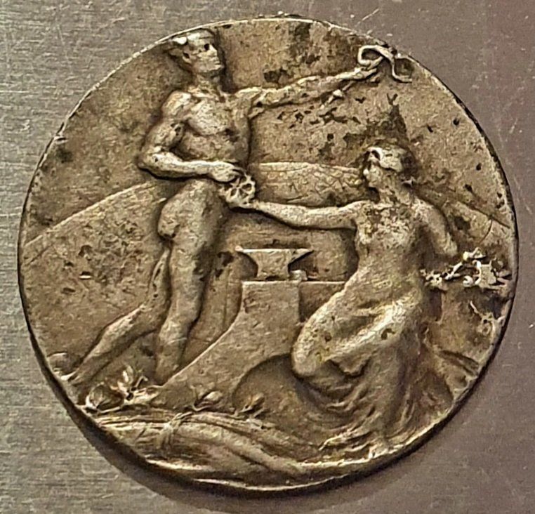 Medaillen: Kleine Medaille Arese I – Gebraucht aus Egerkingen von Acc1 1