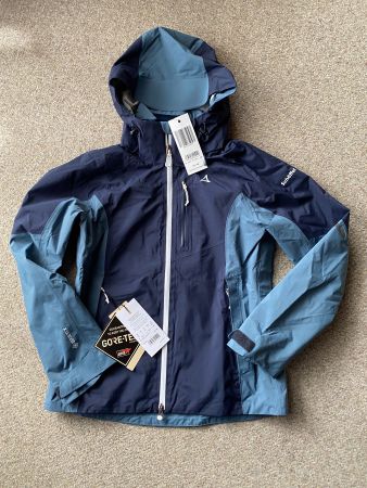 Neue Schöffel Gaschurn 2L GTX Jacke Damen, Grösse 38, blau