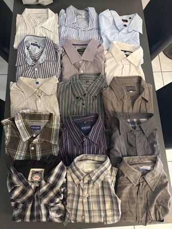 Hemdenpaket Langarm, 15 Stück XL / XXL
