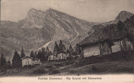 Alte Ansichtskarte Emmeten, Kohltal, Alp Grund, TOP!