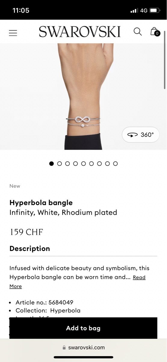 Swarovski Armbänder & -reifen: Swarovski bracelet – Neu und originalverpackt aus Zürich von Yanches 3