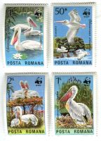 Briefmarken "Pelikane". Rumänien