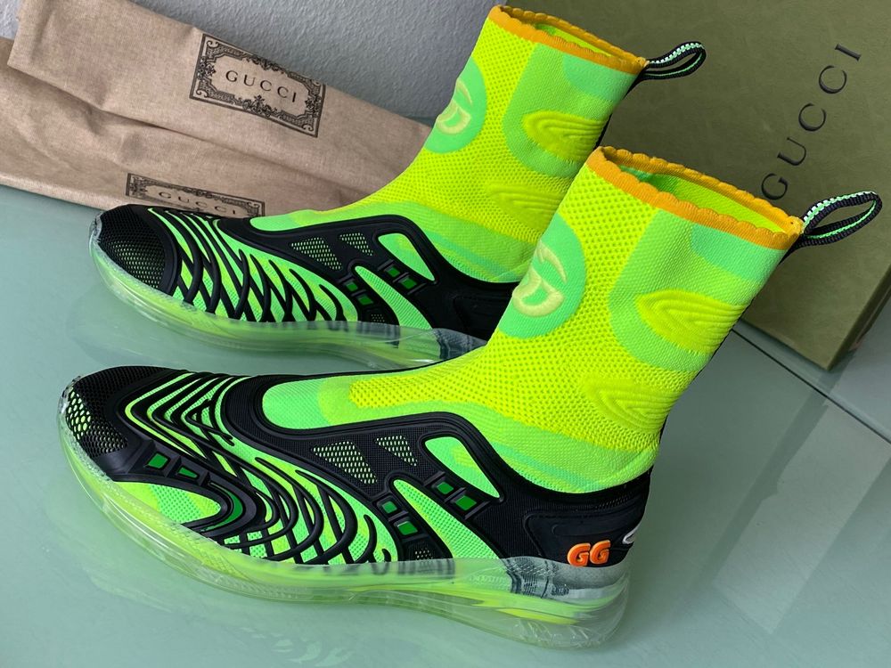 Neon gucci sneakers clearance