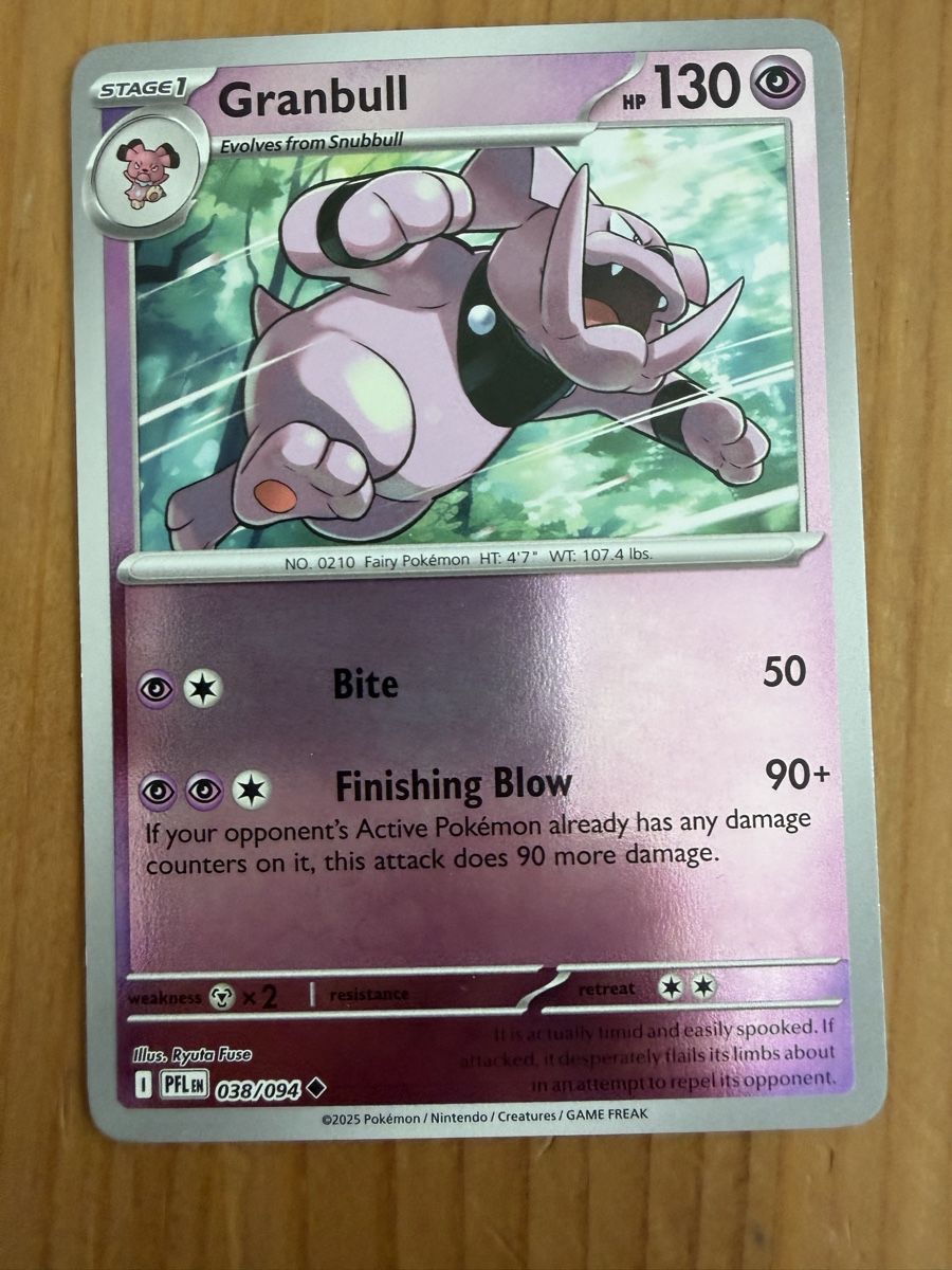Pokémon Carte collezionabili: Granbull (PFL038) – Nuovo (secondo la descrizione) da Vevey venduto da Matx