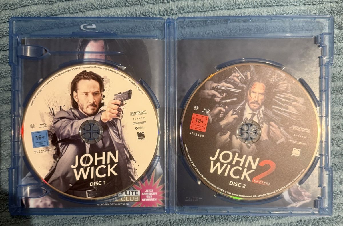 Tutti i DVDs: John Wick Kapitel 1 und 2 Blu-ray Doppelpack – Usato da Buchs SG venduto da Tolm 2