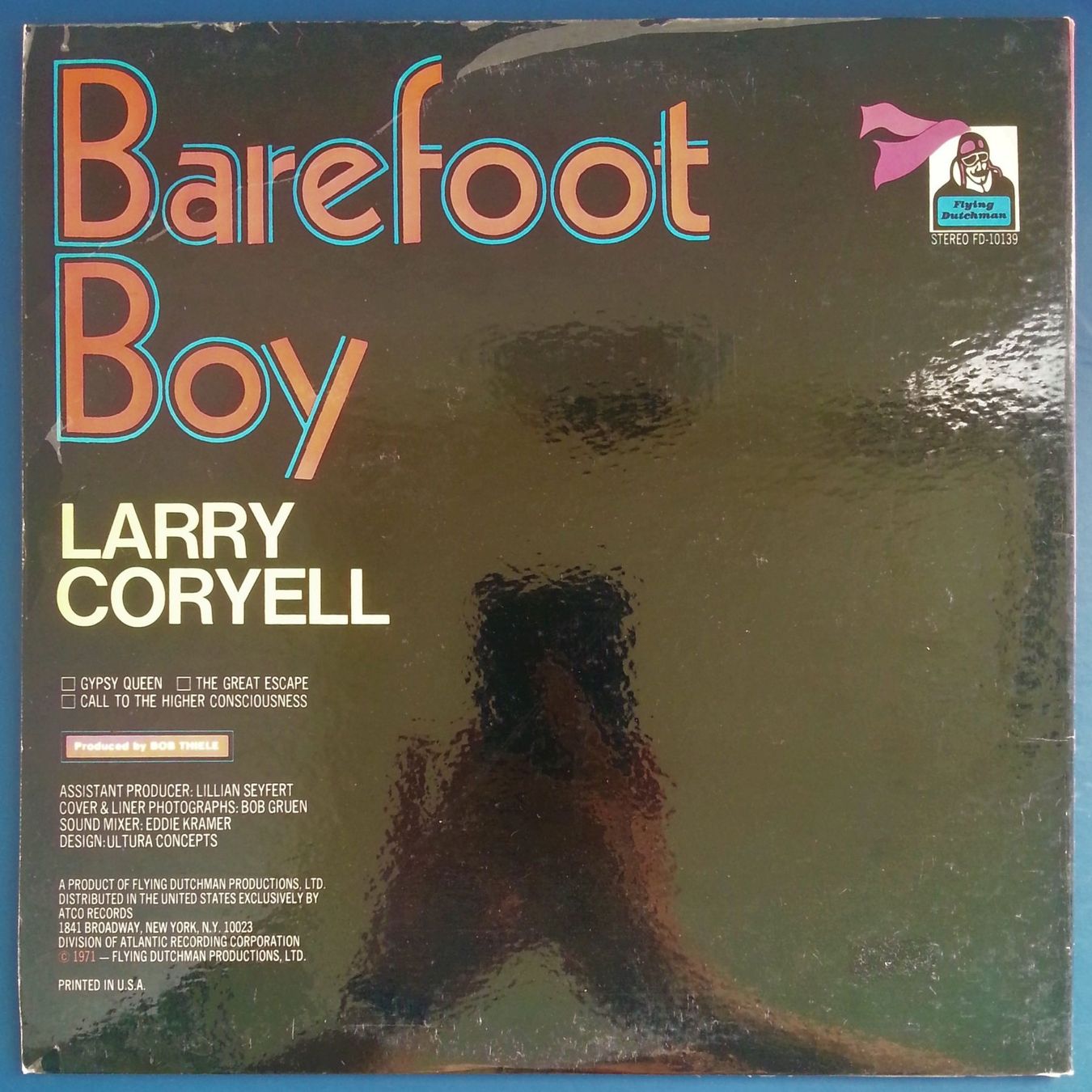 Schallplatten: LP Vinyl: LARRY CORYELL -  Barefoot Boy, 1971 – Gebraucht aus Oberriet SG von Manick 1