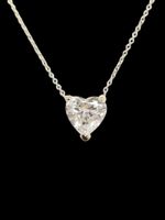 Ab 1.- ❗️Diamant Herz Kette 2.10 ct D/VS2 Lab- 14 kt G-Gold