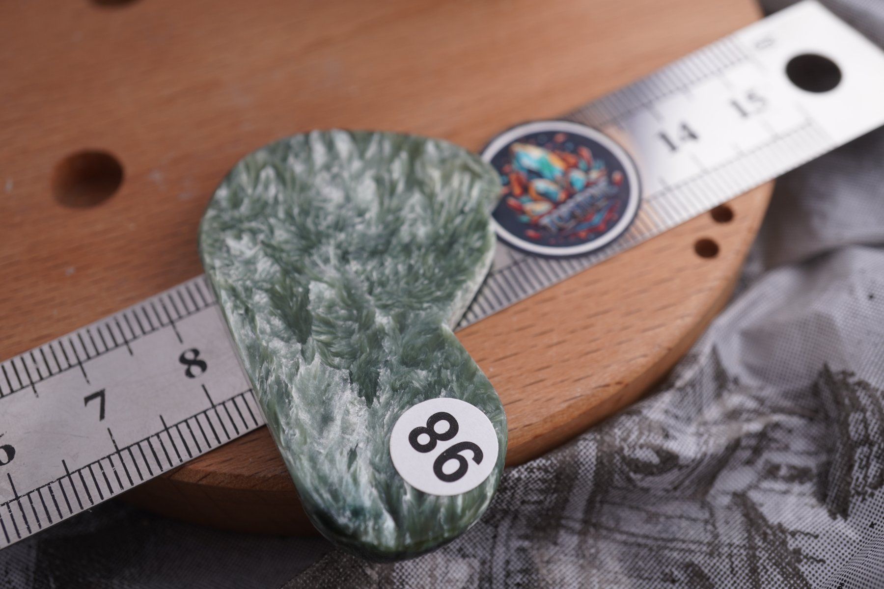 Minéraux & Lithothérapie: Seraphinit  Scheibe  50mm x 30mm    ab  5.- (1) – Neuf avec emballage d'origine à Eschenbach SG par topstone 4