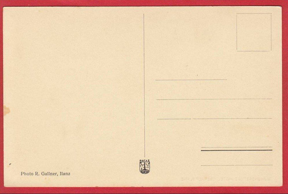 Cartoline postali: ILANZ HOTEL OBERALP BÜNDNERSTUBE – Usato da Grüningen venduto da Kartenlaube 1