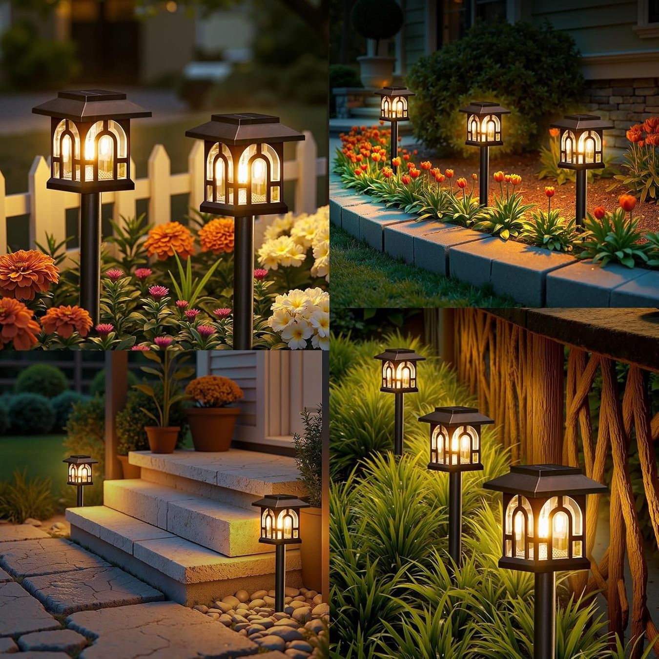 Lampade: 8x Solar Gartenlampen  Warmweiß IP65 – Nuovo (secondo la descrizione) da Nuglar venduto da SmartLiving24