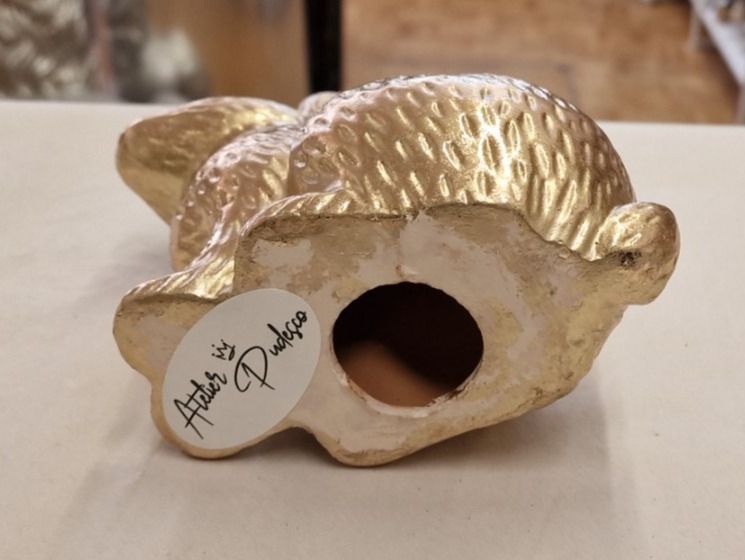 Figuren: Hase Keramik Gold Optik – Neu und originalverpackt aus Schaffhausen von AtelierPudesco 6