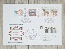 CL11 Enveloppe + Timbre Suisse 1996