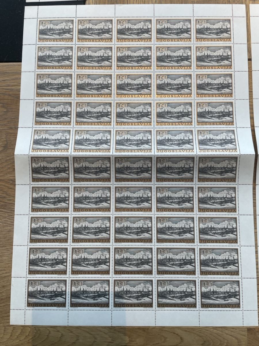 Alle Briefmarken: Bogensatz Jugoslawien Stätte Postfrisch  – Gebraucht aus Roggwil TG von Lph_m9nm 3
