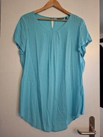 Charles Vögele Sommerbluse, Türkis, Gr. 44, Top Zustand
